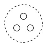 Icon - drei Kreise zusammengefasst